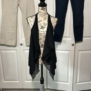 Eyelash Couture Black Lay-Over Top